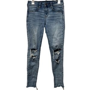 American Eagle super stretch distressed jegging size 2